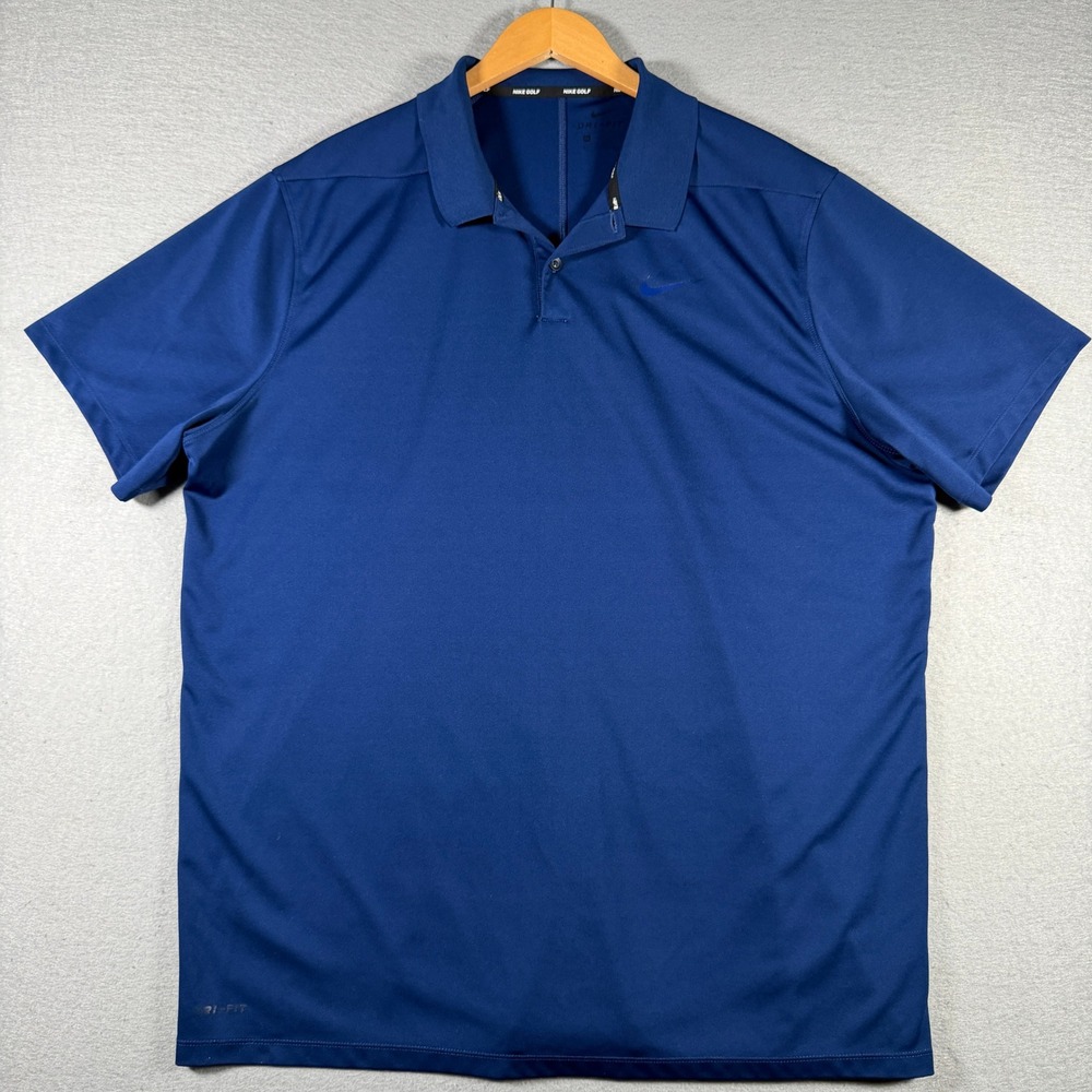Nike Golf Mens Dri-FIT Polo Shirt Navy Blue 2XL 891857-492